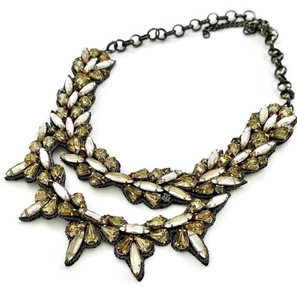 Deepa Gurnani ARIA crystal necklace choker